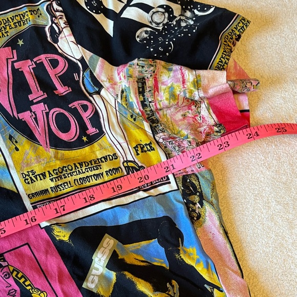 Guess Las Vegas Vintage Graphic Men's Button Down Short Sleeve Shirt, XL - Picture 12 of 12